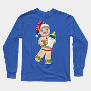 Gingerbread man Christmas Baby bottle Long Sleeve T-Shirt